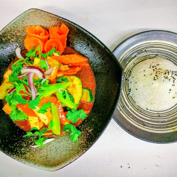 44c. Tofu a Restované se citrónovou trávou a paprikou