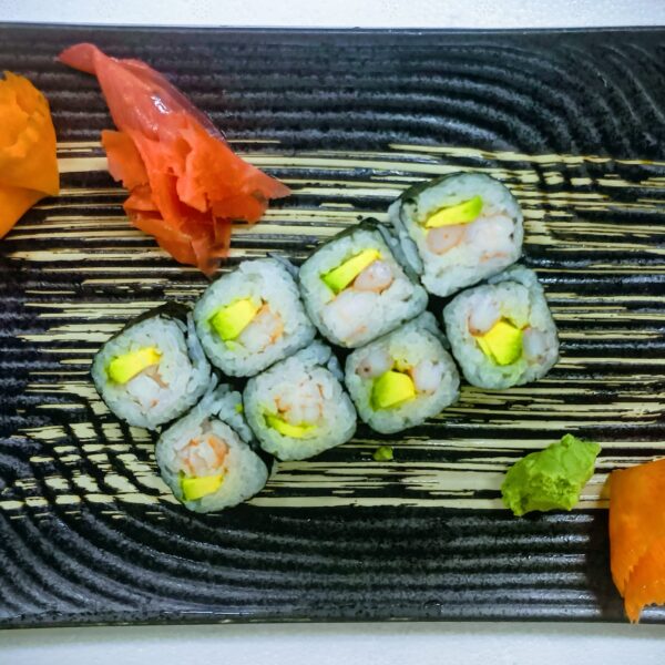 N.36. EBI AVOCADO MAKI