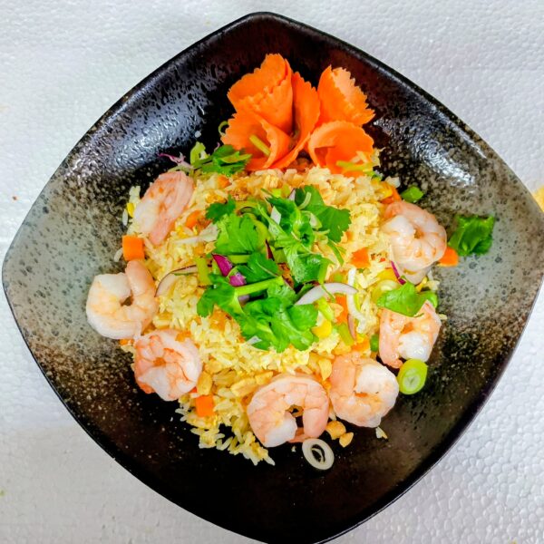 20.c. RESTOVANÁ RÝŽE PÁLIVÉ S KREVETAMI